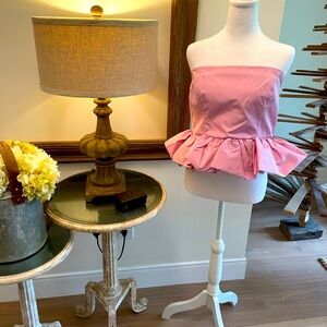 Zara strapless peplum top